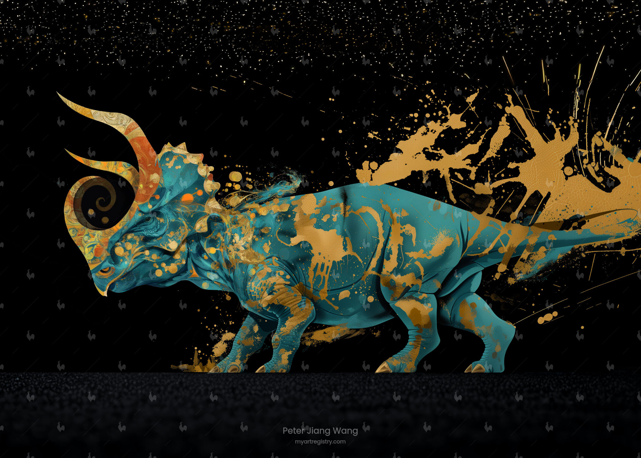 Colour Triceratops｜顏料獸：勇往直前