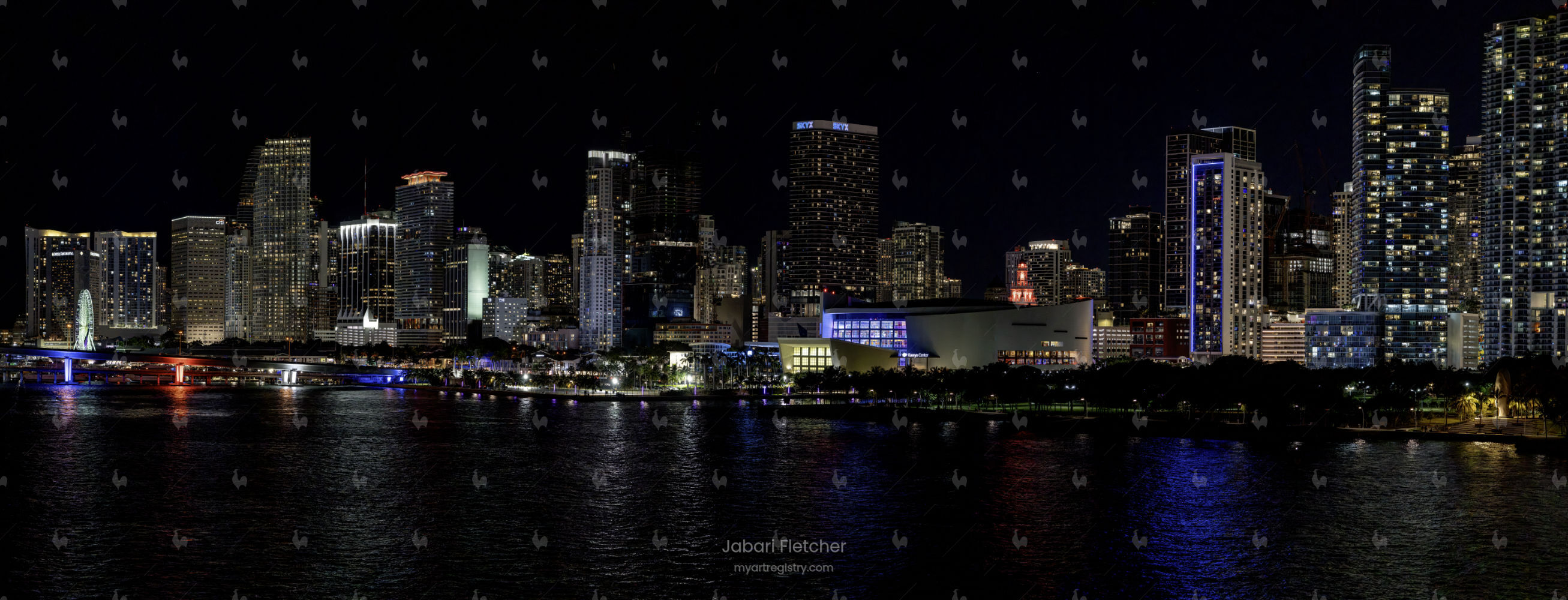 Miami Skyline at Night