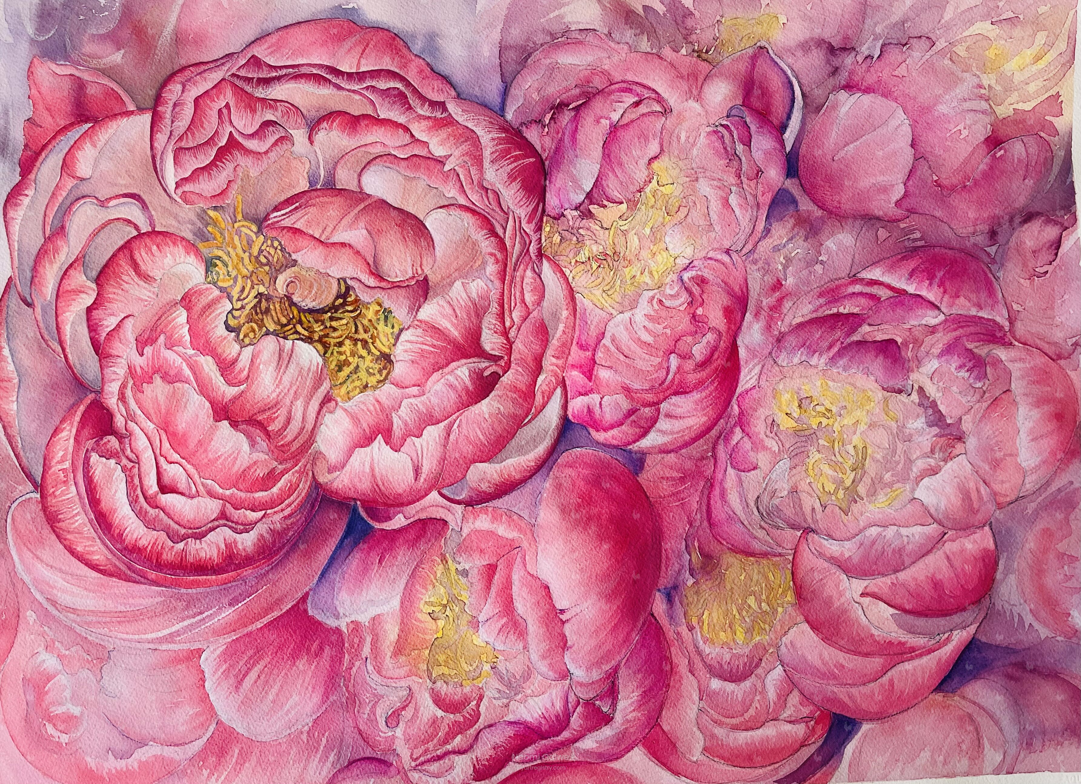 Peony Passionata In Spring