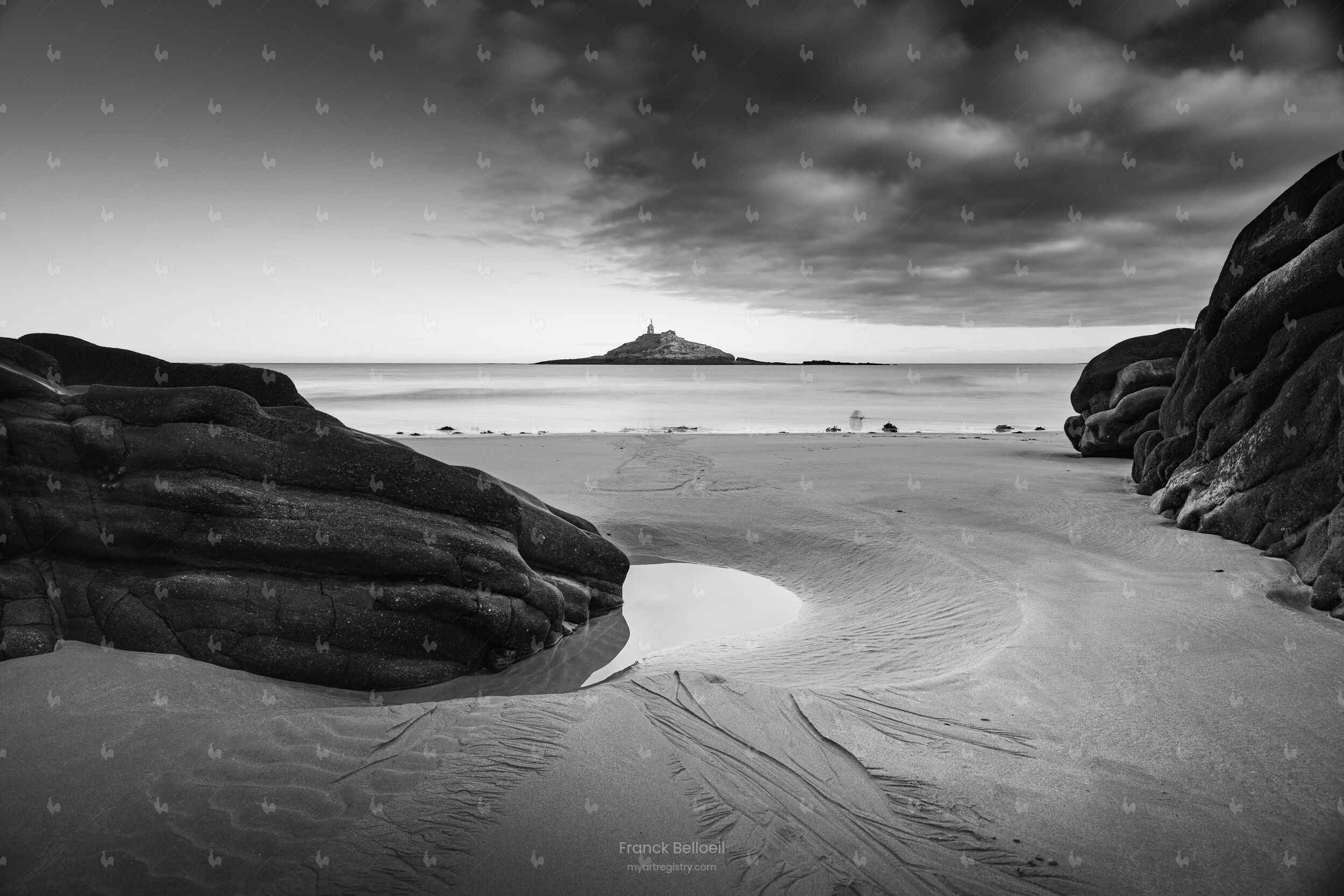 Plage Saint-Michel, Erquy (22). 05 février 2021