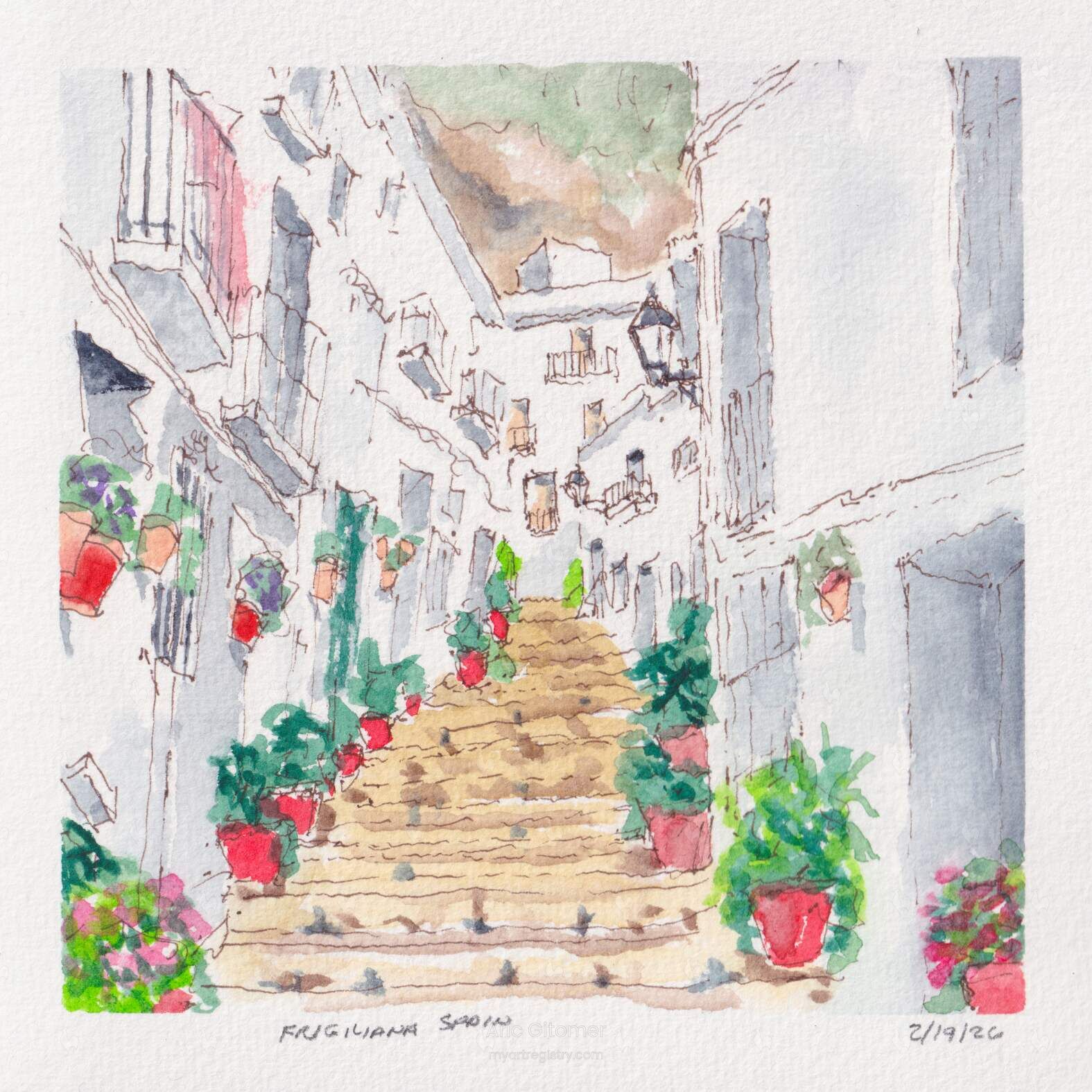 The Stairway Through Frigiliana