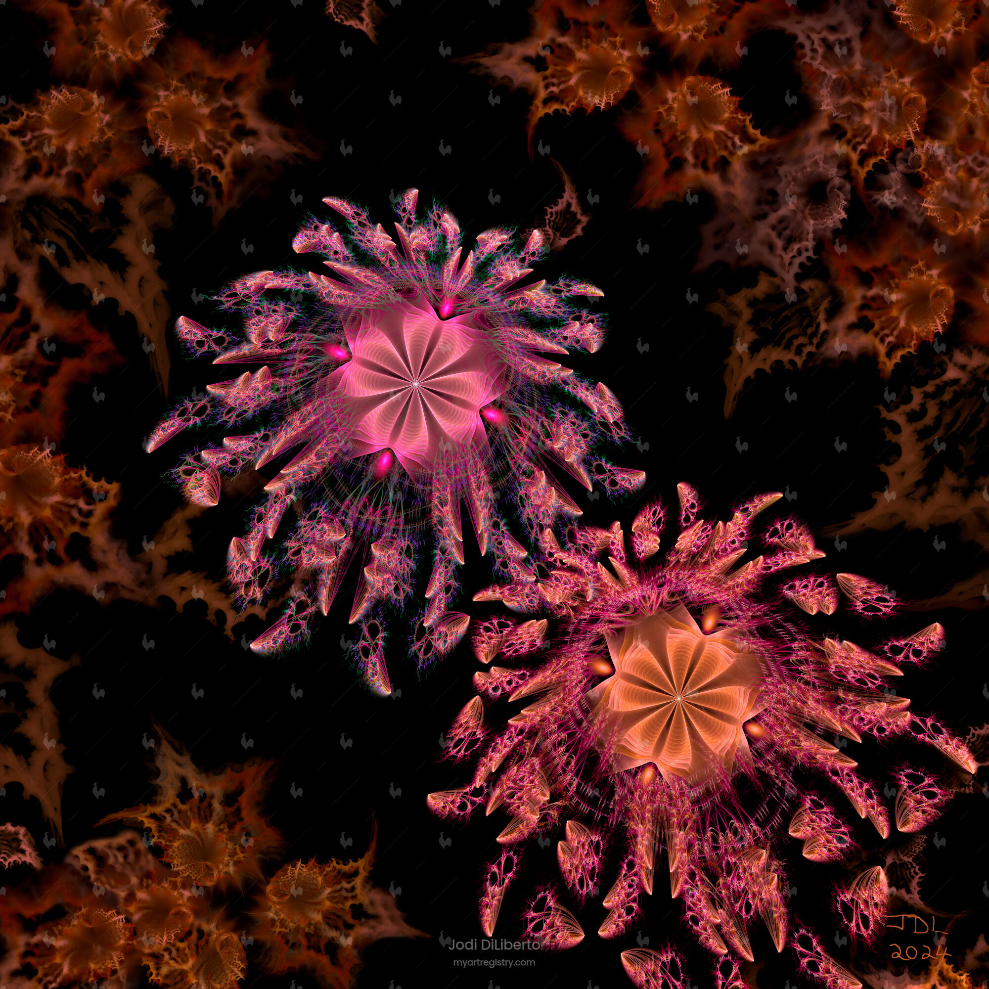 Cosmic Garden in the Night