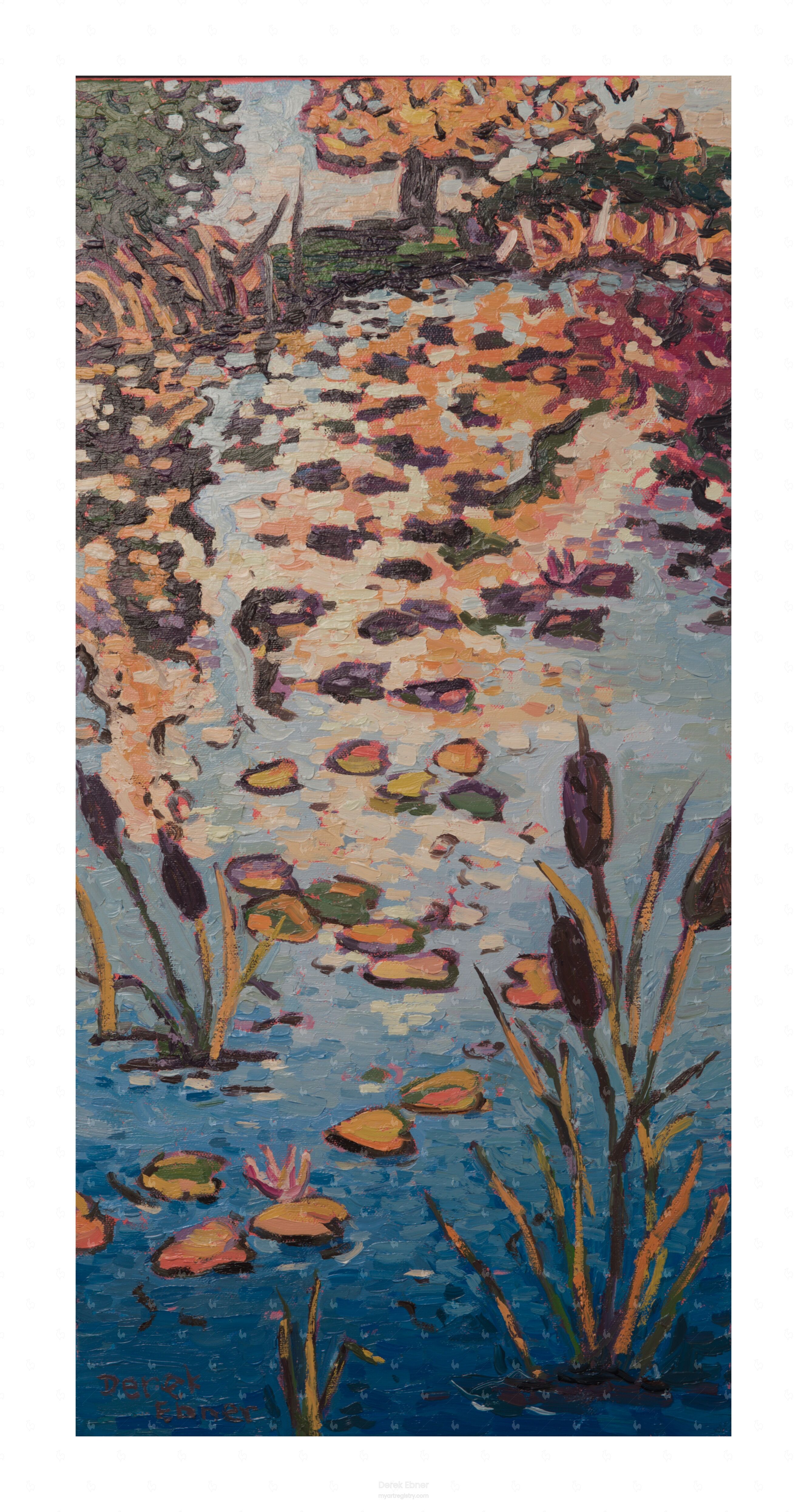 Cattails and Water Lilies #917,648