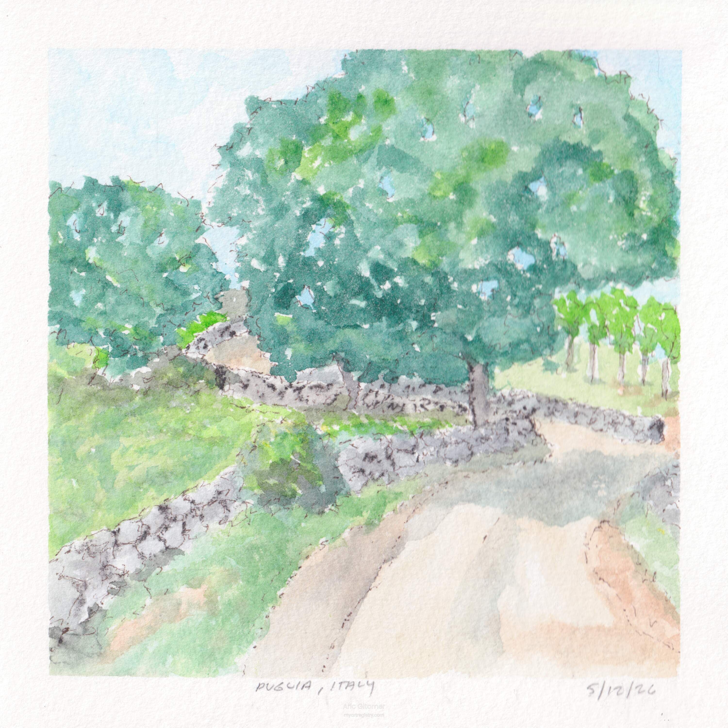 The Road Through the Olives