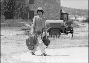 Saint-Tropez - 1980 - Mick Jagger sur l’héliport