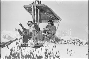Gstaad - 1975 - Jack Nicholson et Roman Polanski en vacances