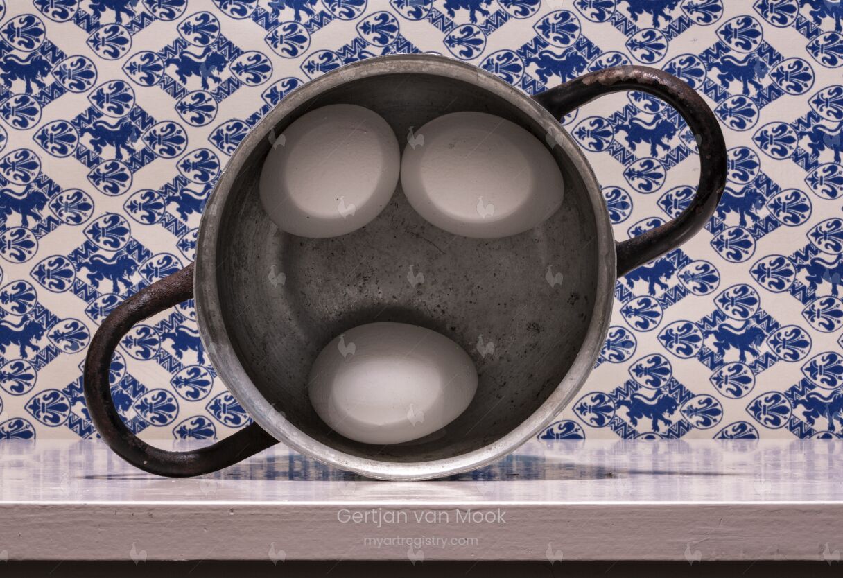 Three Eggs in Pan
