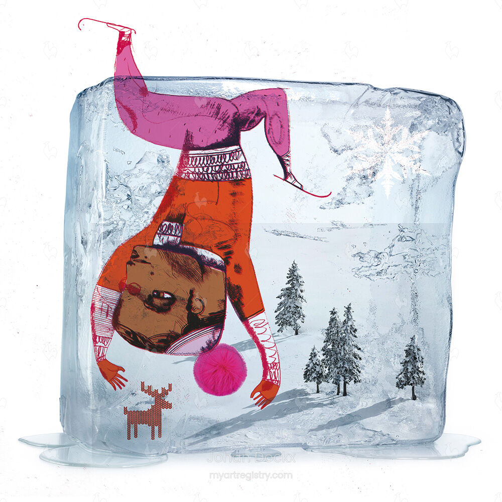 Winter acrobaat