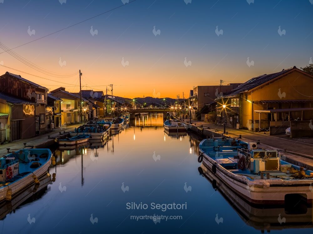 夕暮れの内川 Uchikawa at dusk