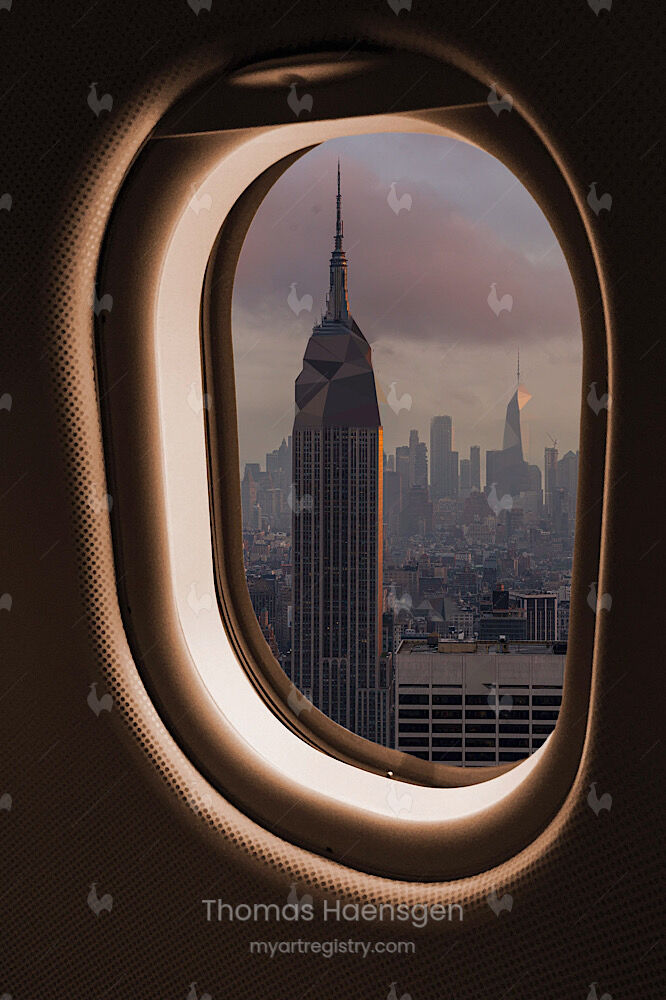 „Kinda New York/Airplane over Manhattan“, No. 7/20, 2021