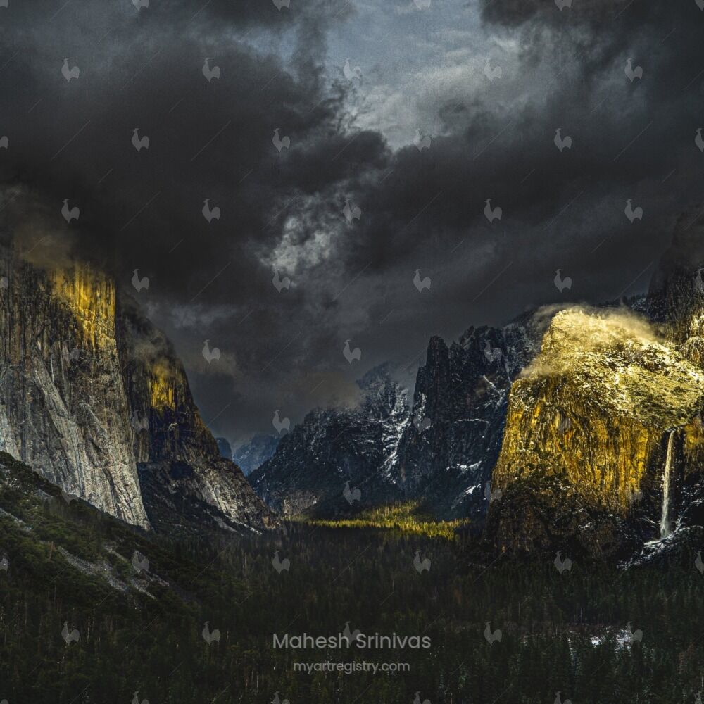 Clearing Storm over Yosemite Valley