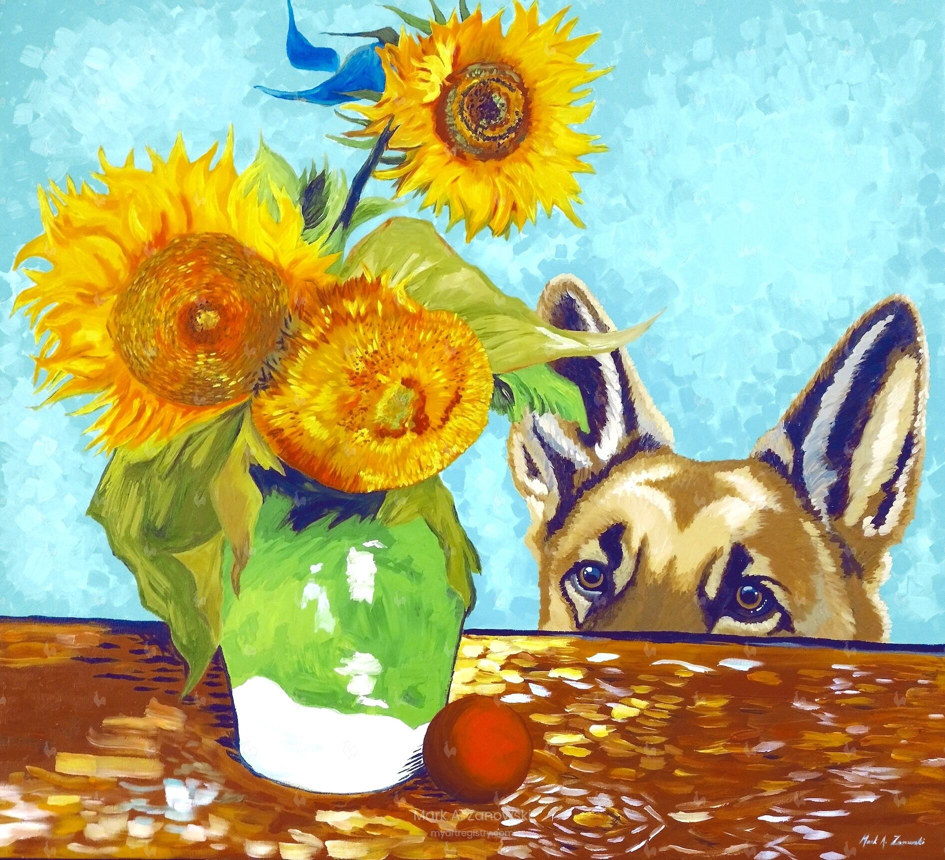 Sunflowers are Nice but, that is a Beautiful Ball – 2023 – MVG Series No. 15