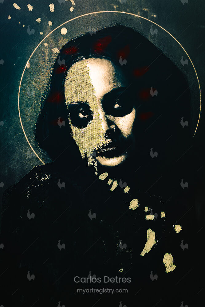 Los Dias Cortes de Santa Muerte — 11 x 14