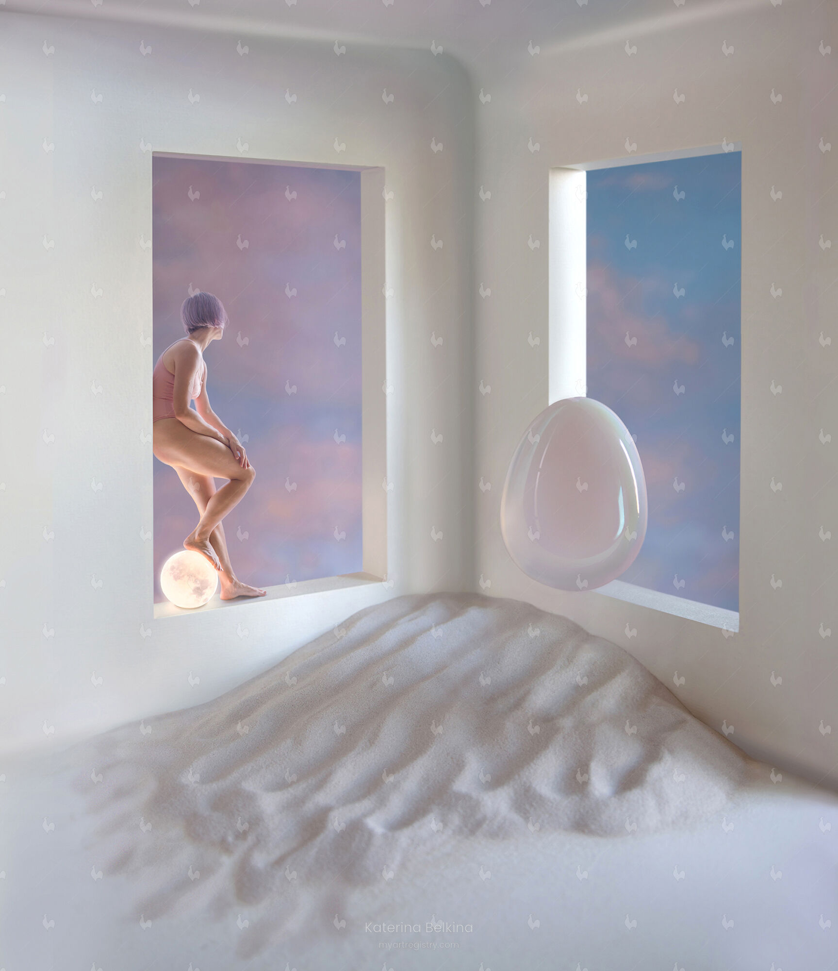 Moonset, 2022, 110x95cm, Edition of 5 plus 2 artist's proofs