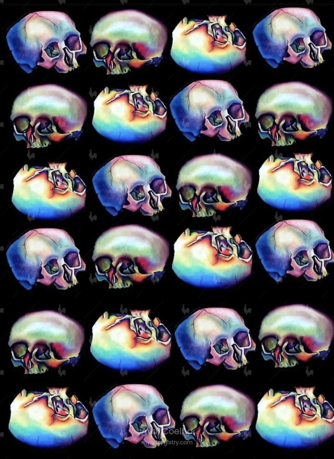 Psychedelic Skulls II 2/10