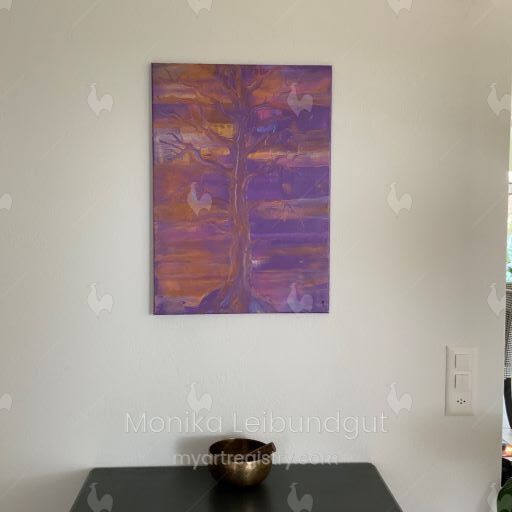 Baum in Violett