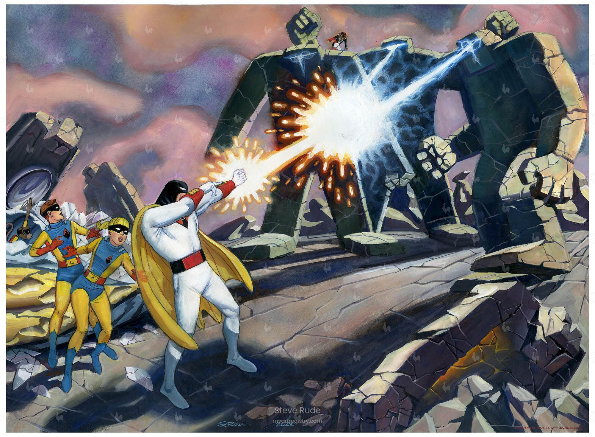Space Ghost vs Rock Robots
