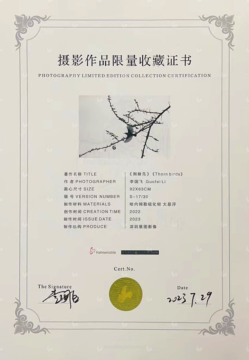 《荆棘鸟》 S17/30