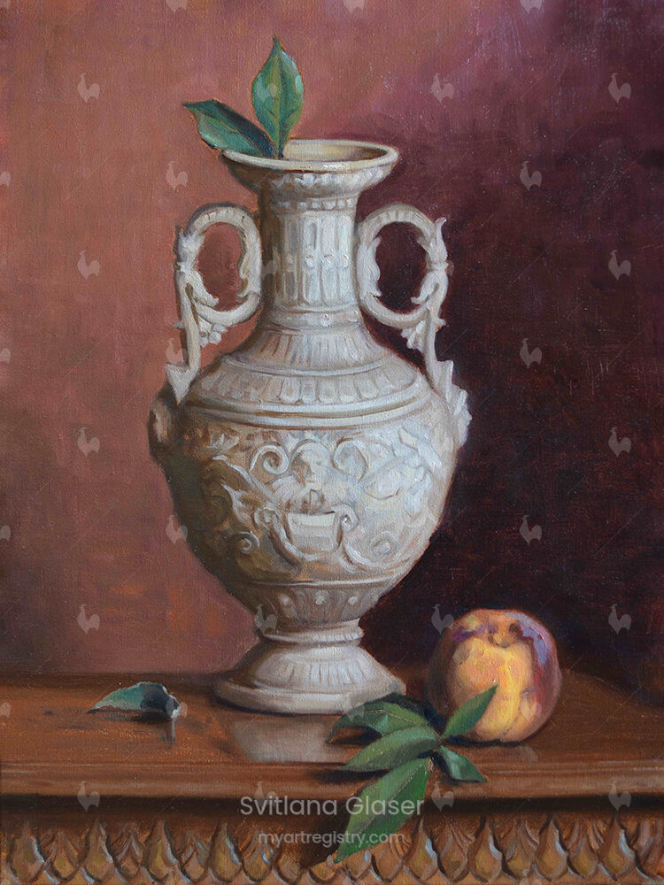 Roman Vase with a Peach
