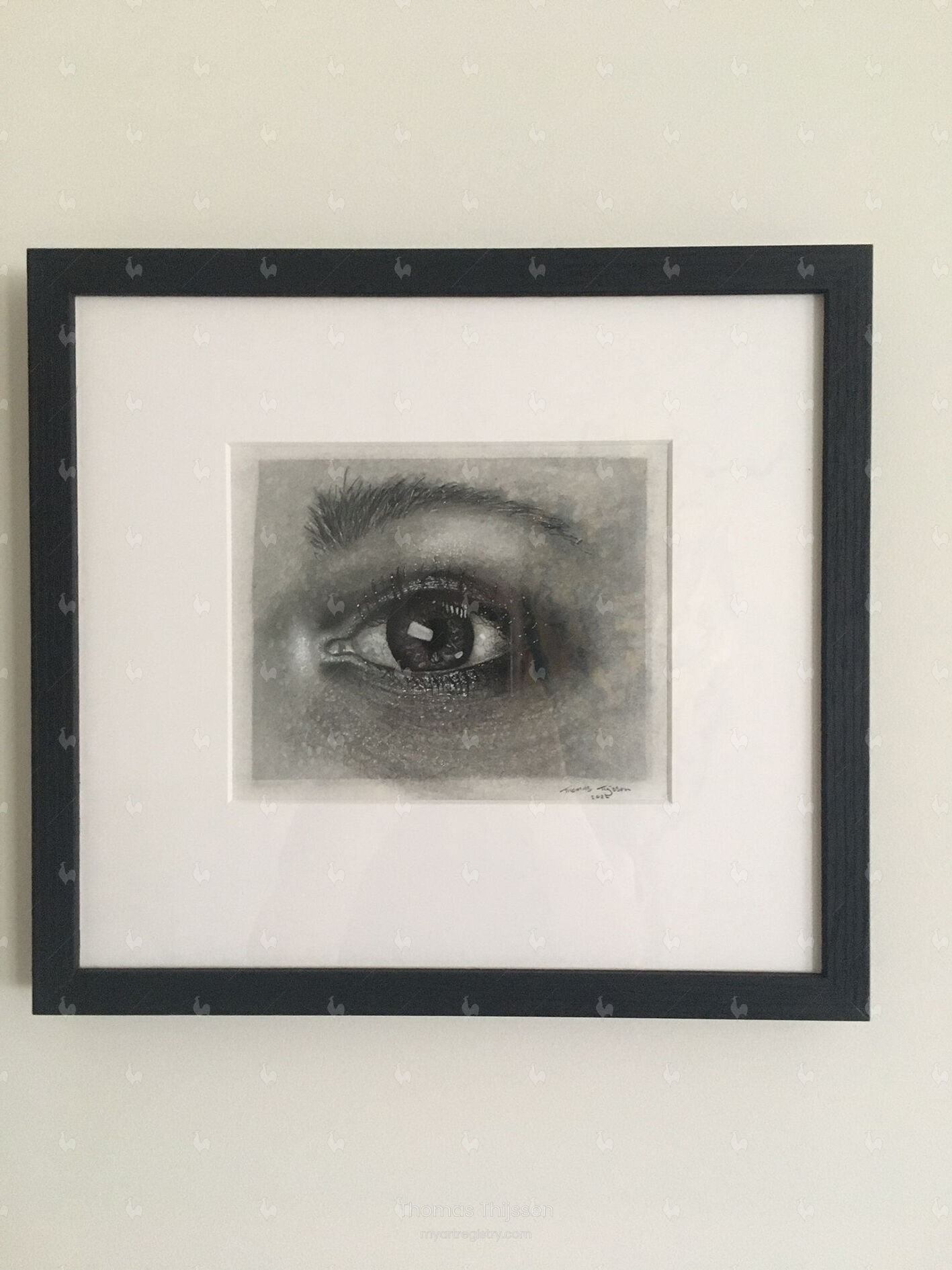Original Eye drawing by Thomas Thijssen 2022