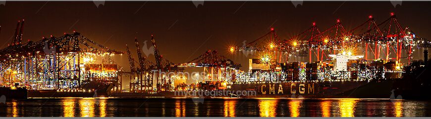 Photography: Hamburger Hafen Burchardkai IV / Panorama
