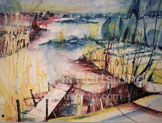 Watercolour Print: Schlei I