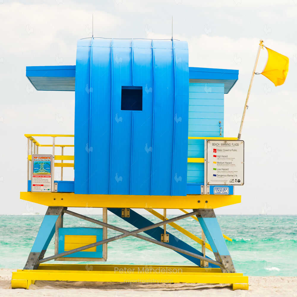 Miami Lifeguard Stand - South Pointe - Rear View