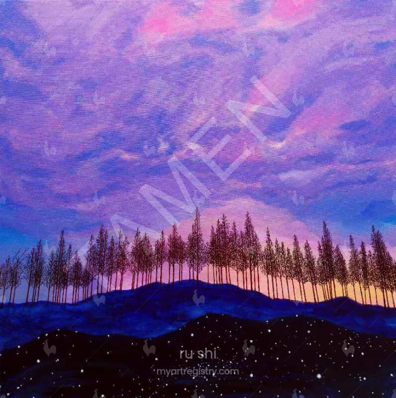 星空洒满大地