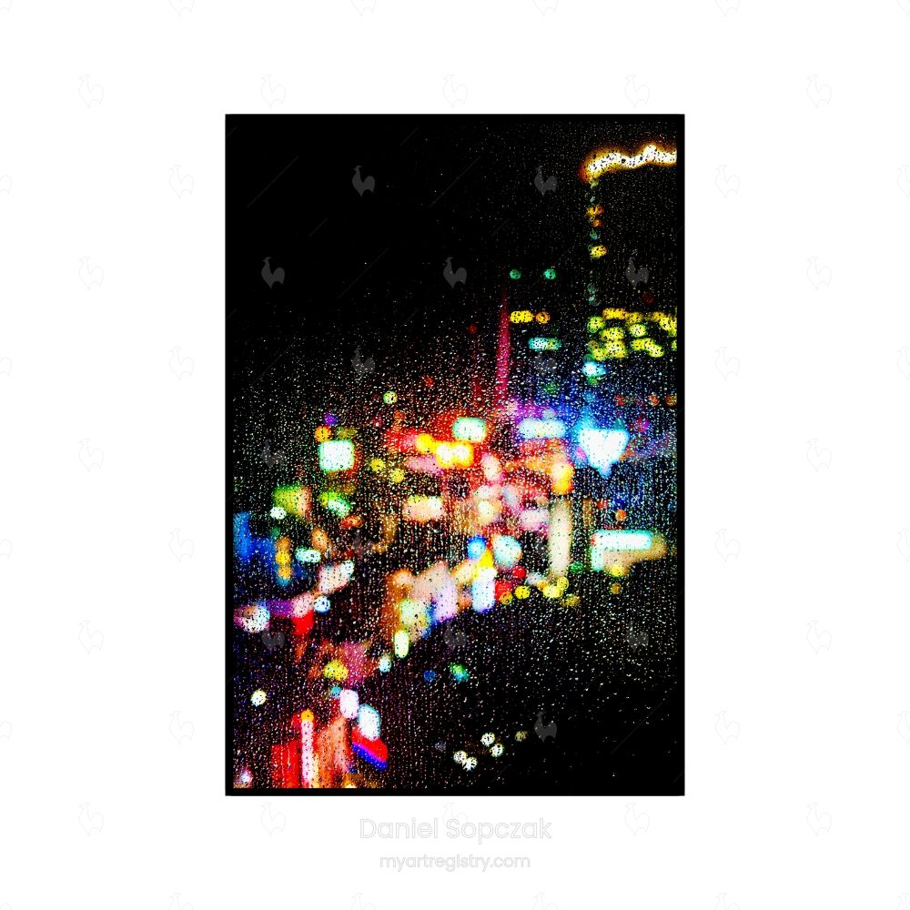 Raindrops (LED Leuchtbild)
