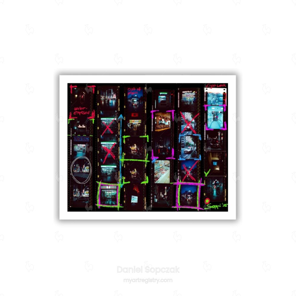 Contact Sheet Tokyo (Mixed Media)