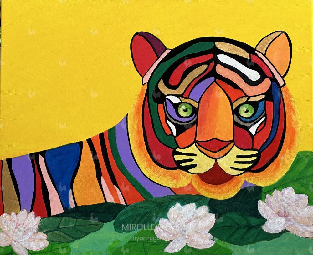 TIGRE AU BAIN