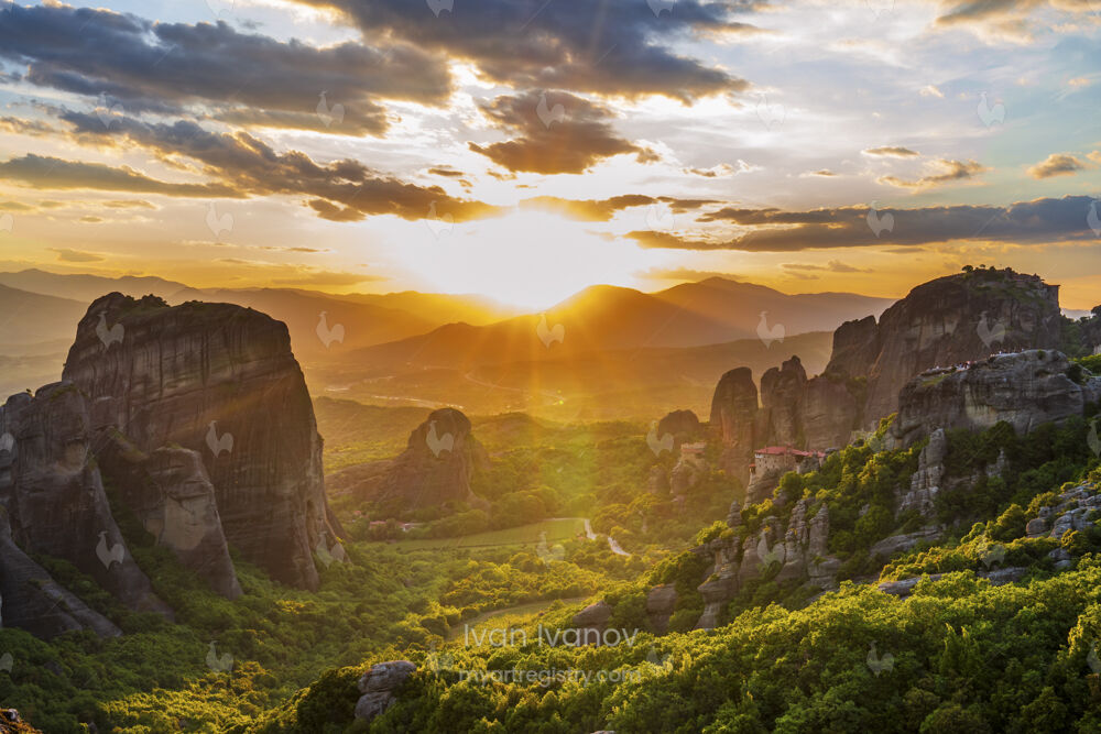 Sunset Meteora