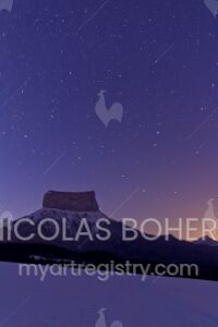 Mont Aiguille sous les étoiles