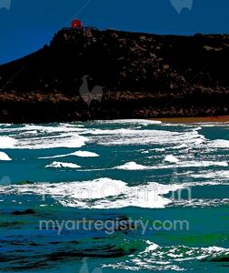 Surfers at Portmeor Beach