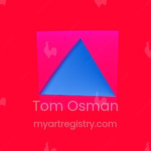 Rhombus w ith Blue Triangle