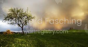 Frühlingsgewitter am Loch 10, GC Weissensberg