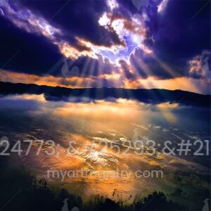 霞光万丈