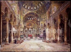 Interior view of the Basilica