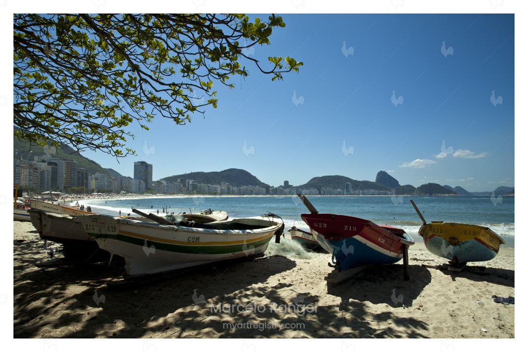 Copacabana Beach boats