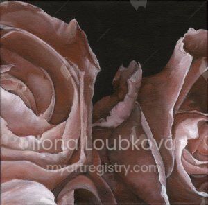ILLO Loubková, 2014, Rose III./ 40x40 cm