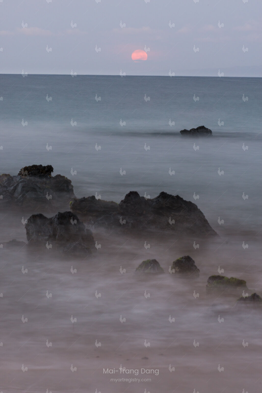ethereal moonset in maui