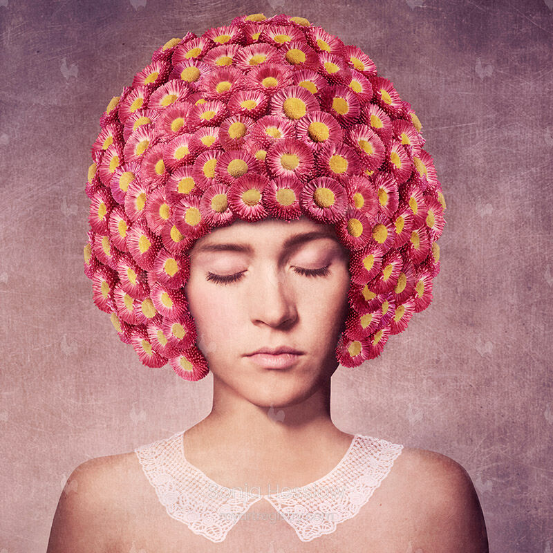 In my flower helmet I can be myself