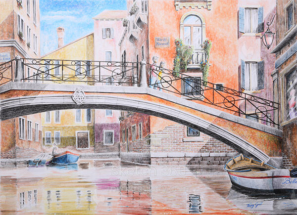 Sunlit Bridge, by Tony Gill