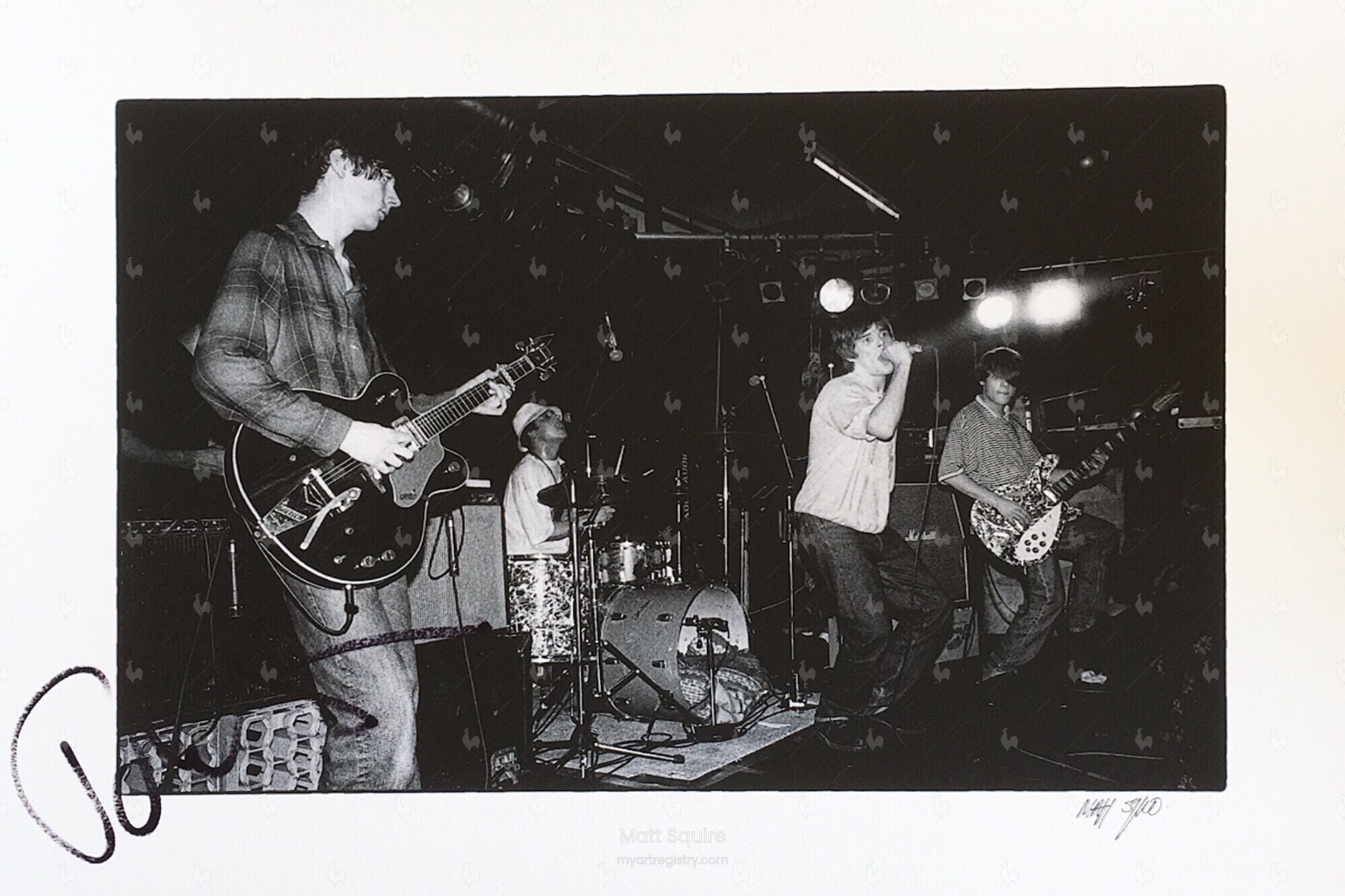 STONE ROSES - LIVE IN 1989 -SIGNED BY JOHN