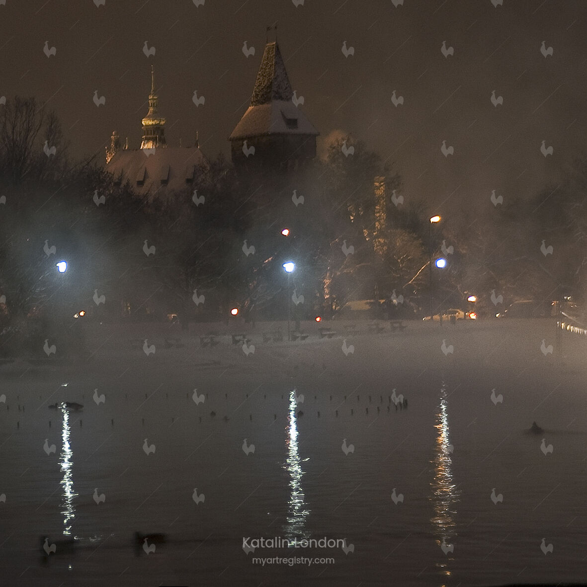 City Park Lake, Budapest, Hungary