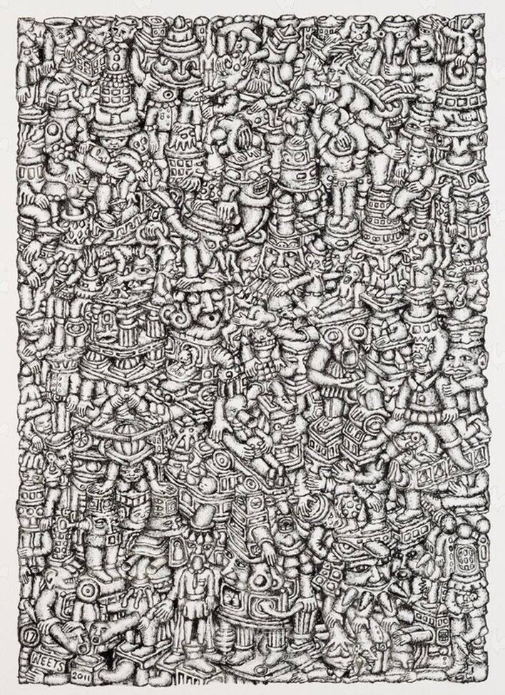 Painting Number 17 : Complexity Of Being, 2011, by Eric G. C. Weets