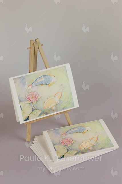 Koi Fish with Lotus 4 out of 10 Limited Edition