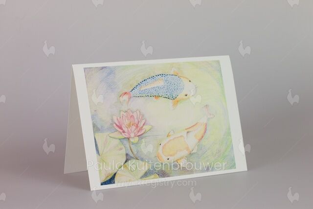 Koi Fish with Lotus 3 out of 10 Limited Edition