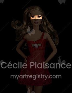 BURQUA RED DRESS LARGE