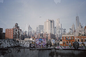 Manhattan Skyline Seen From Chinatown. New York, 2014